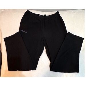 Marmot Reactor Men's Large Black Fleece Joggers Elastic Waist Drawstring 88703